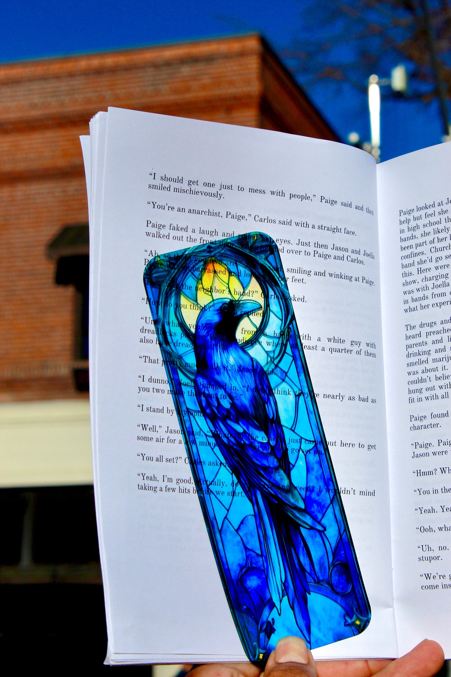 Wise Raven Bookmark – H. Potter Inspired, Raven House claw Art, Unique Gift for Potter heads & Book Lovers