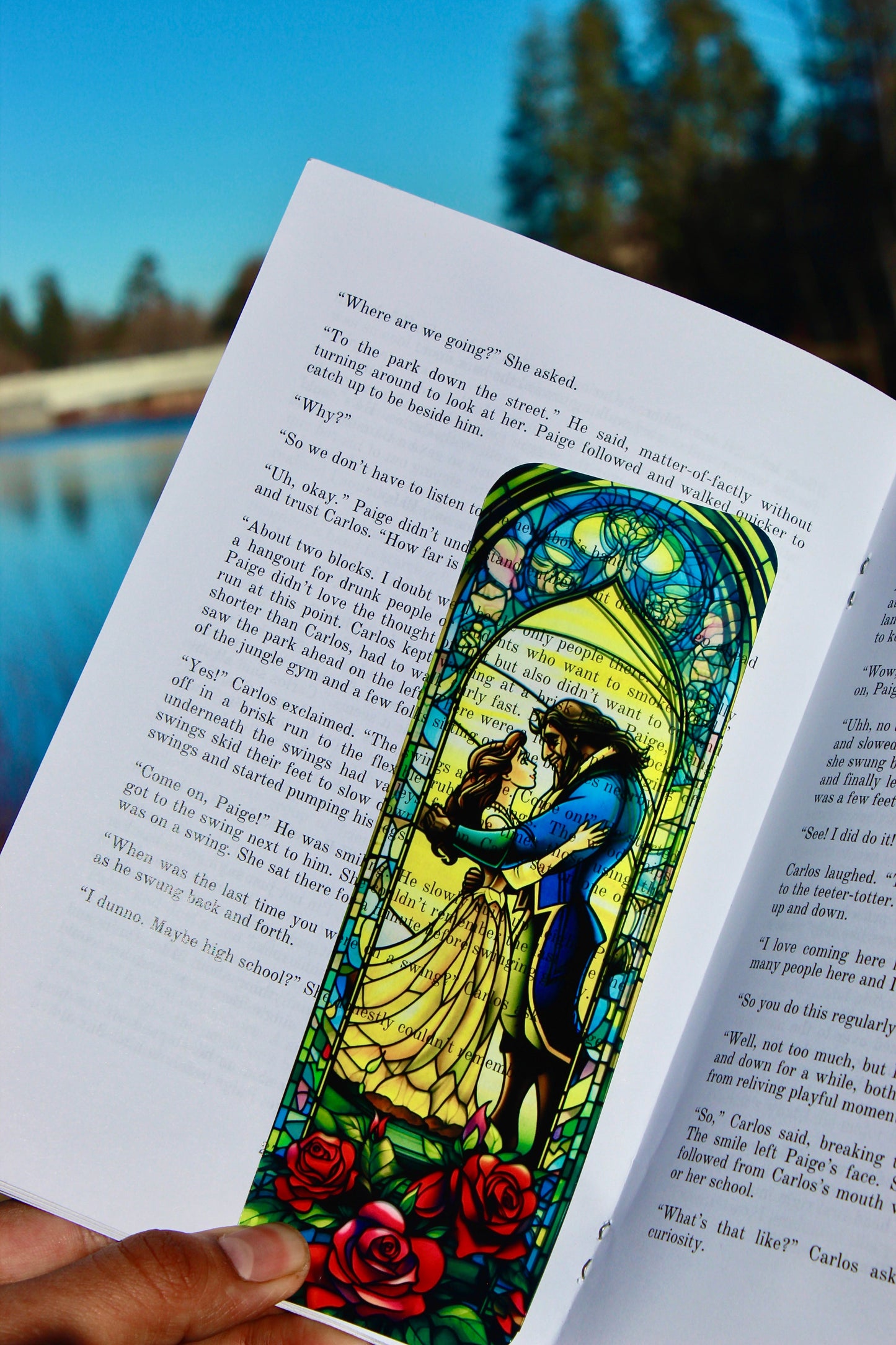 Enchanted Bookmark – Beauty and the Beast Inspired, Fairy Tale Book Accessory, Magical Gift for Book Lovers & Diz Fans