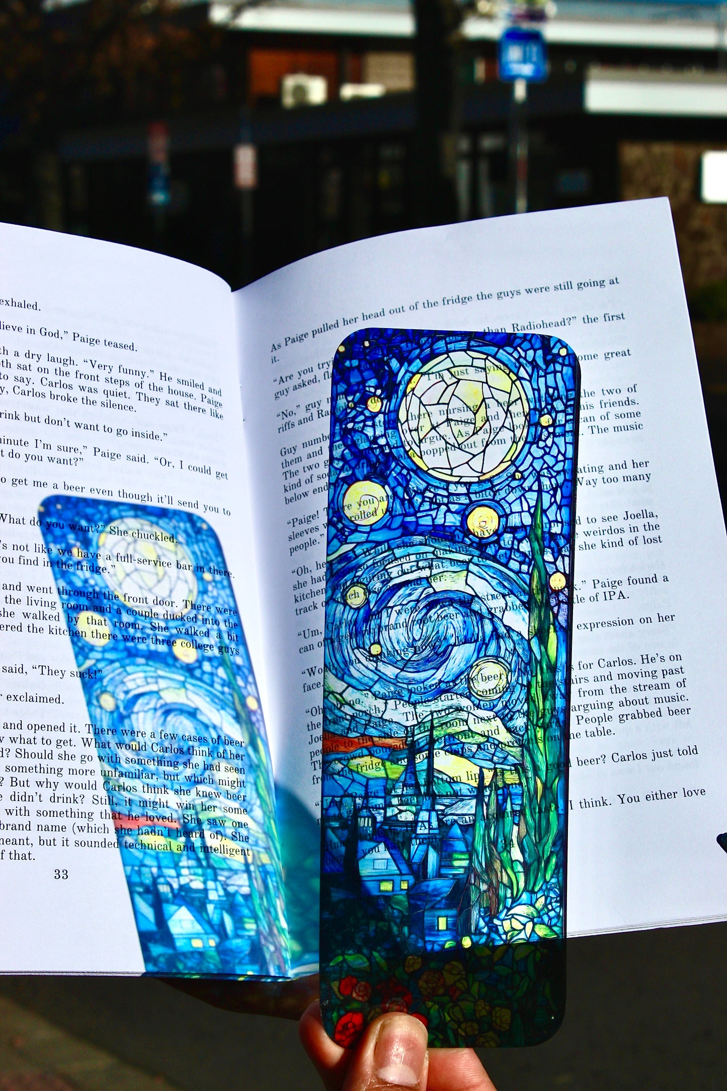 Vincent Van Gogh Starry Night Bookmark - Artistic Bookmark, Gift for Art Lovers, Classic Painting Book Accessory, Unique Gift Idea