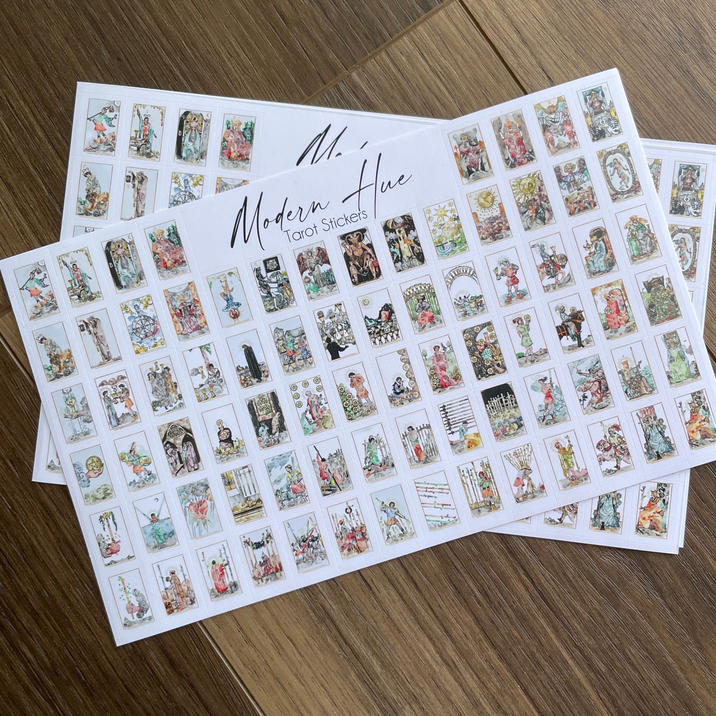 Pegatinas de tarot de tono moderno