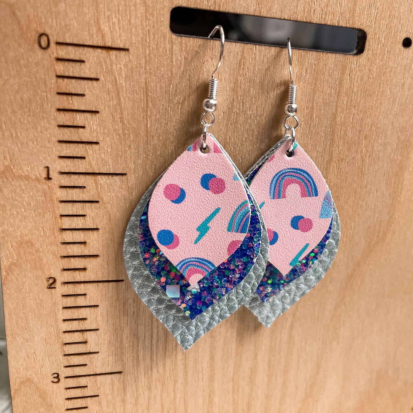 Totally 90s Collection Earrings | Heather Style Dangle Earrings | Layered Bell Petal Shape