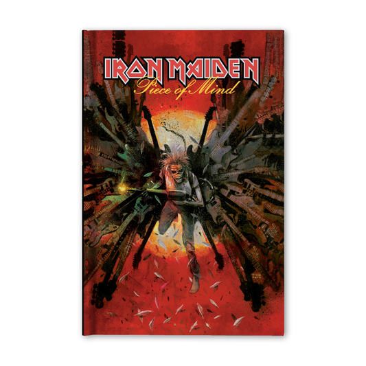 Iron Maiden: Piece Of Mind - 'The Trooper I' Edición limitada de tapa dura (firmada por Martin Simmons) + tarjeta coleccionable