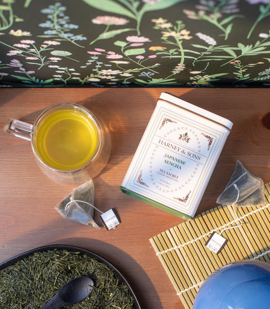 Sencha japonés, lata clásica de 20 sobres