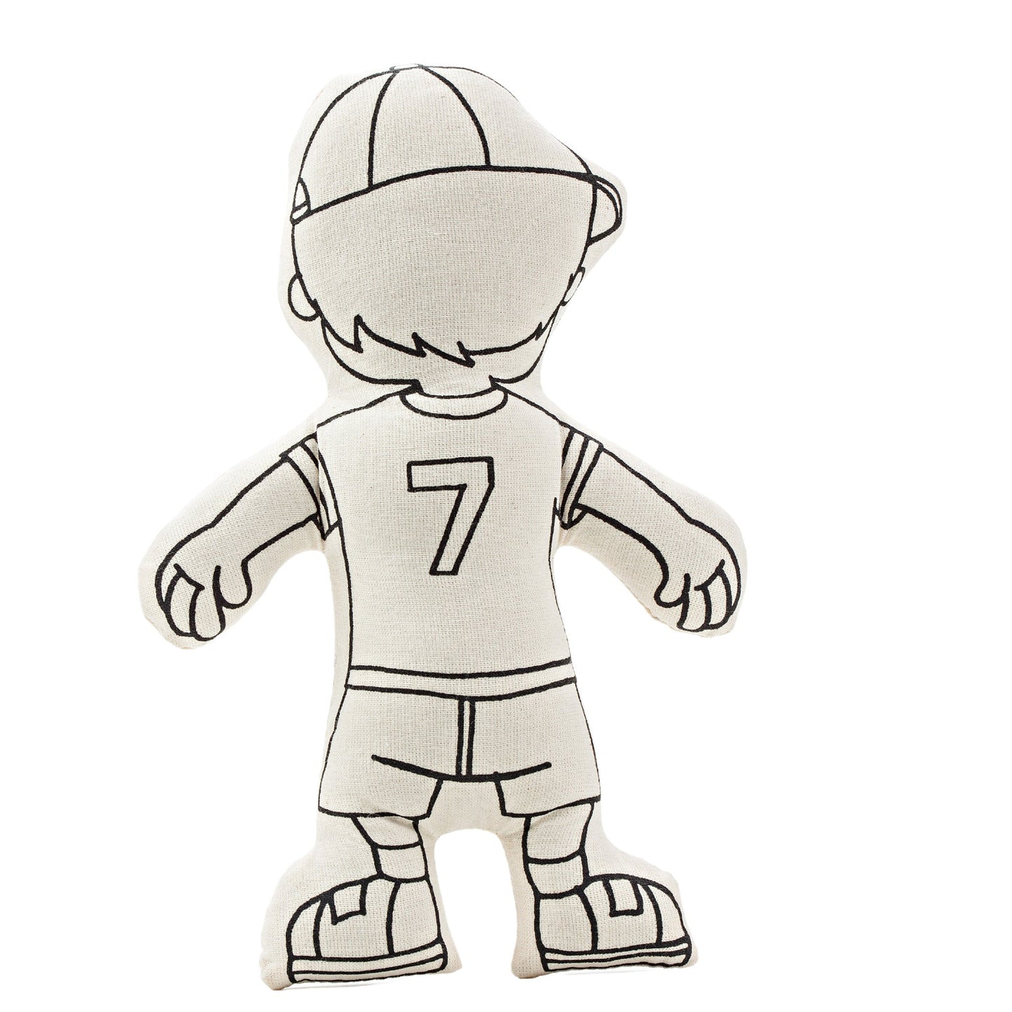 Kiboo Kids: Boy with Cap - Colorable and Washable Doll for Creative Play