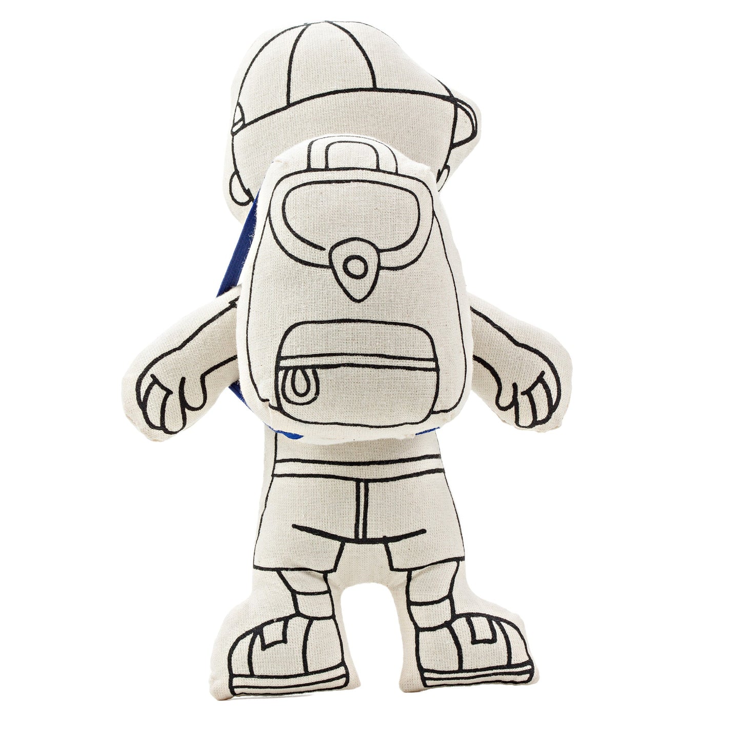 Kiboo Kids: Boy with Cap - Colorable and Washable Doll for Creative Play