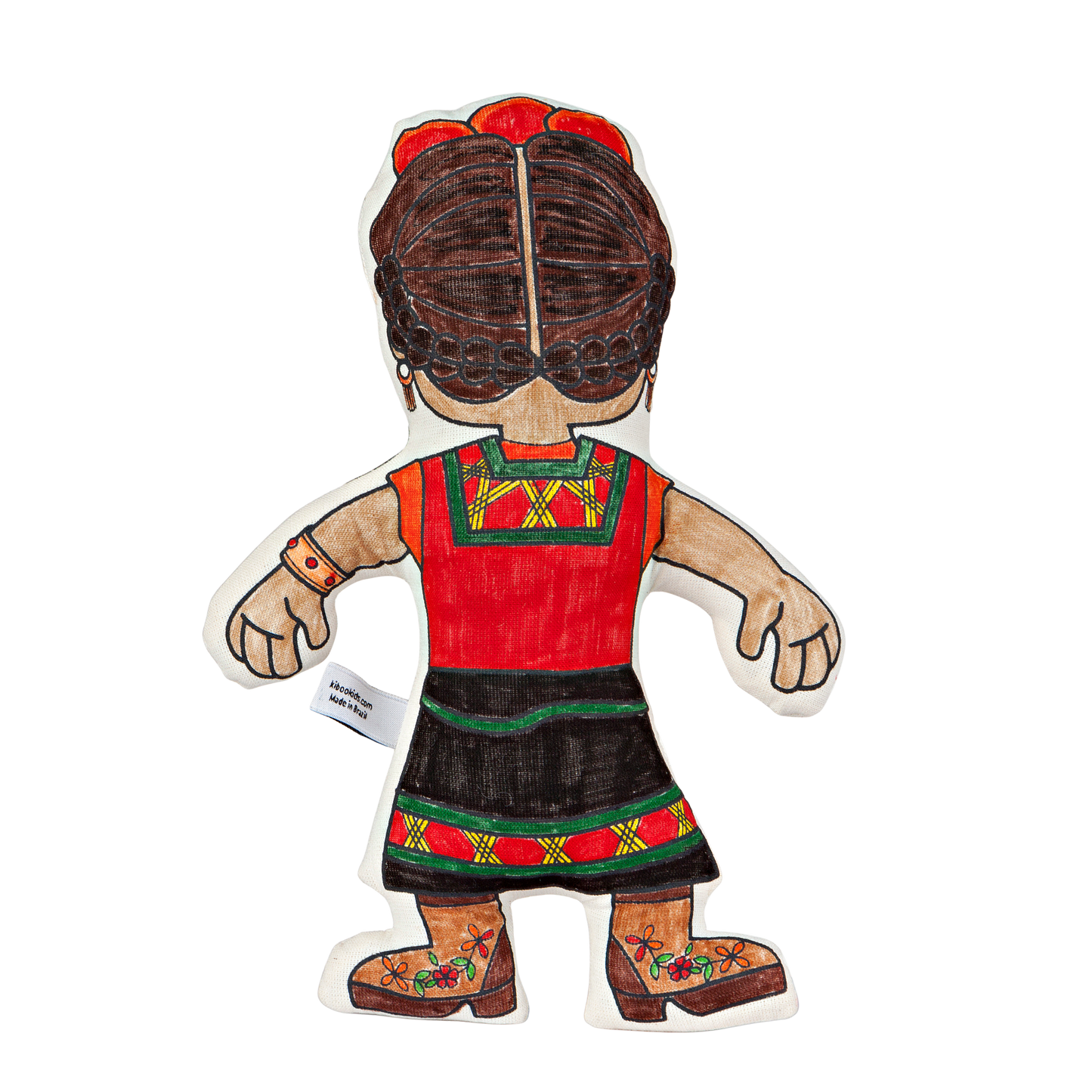 Kiboo Kids Artists Series: Frida with Shawl Coloring Set - Washable and Reusable for Creative Play