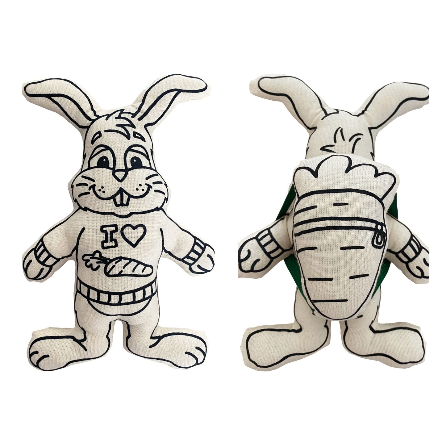 Kiboo Kids Bunny with Carrot Backpack for Coloring and Play