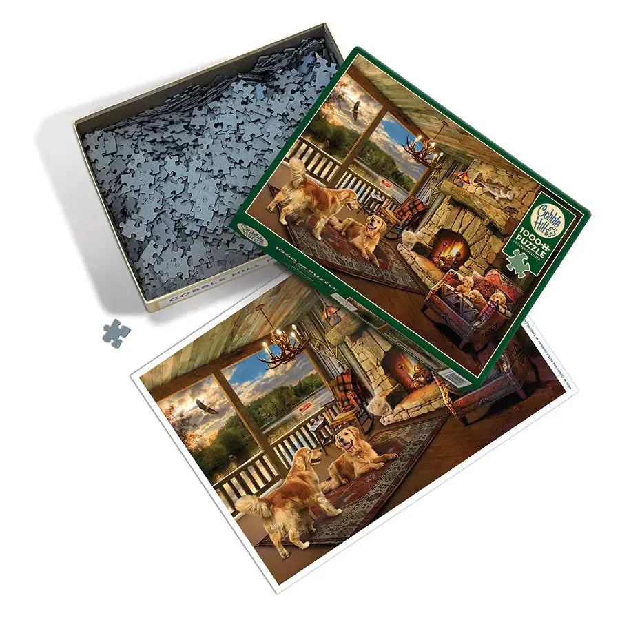 Lakeside Cabin 1000 Piece Jigsaw Puzzle Cobble Hill