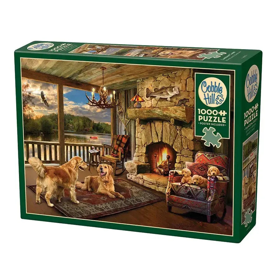 Lakeside Cabin 1000 Piece Jigsaw Puzzle Cobble Hill