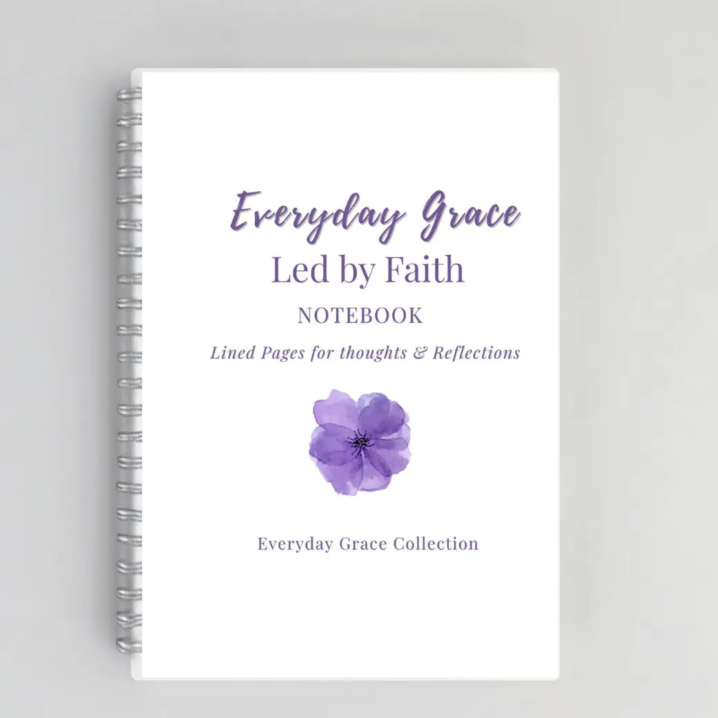 Led by Faith – Christian Inspirational Notebook for Women | Faith-Based Writing Journal for Bible Study, Prayer & Intentional Learning