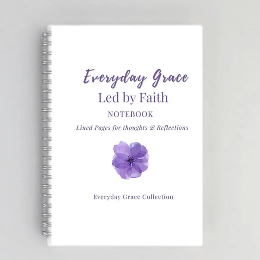 Led by Faith – Christian Inspirational Notebook for Women | Faith-Based Writing Journal for Bible Study, Prayer & Intentional Learning