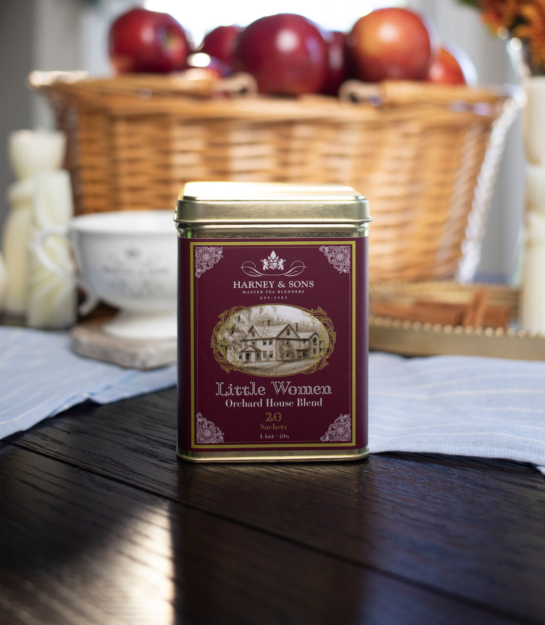 Mezcla Orchard House de Mujercitas, lata de 20 sobres