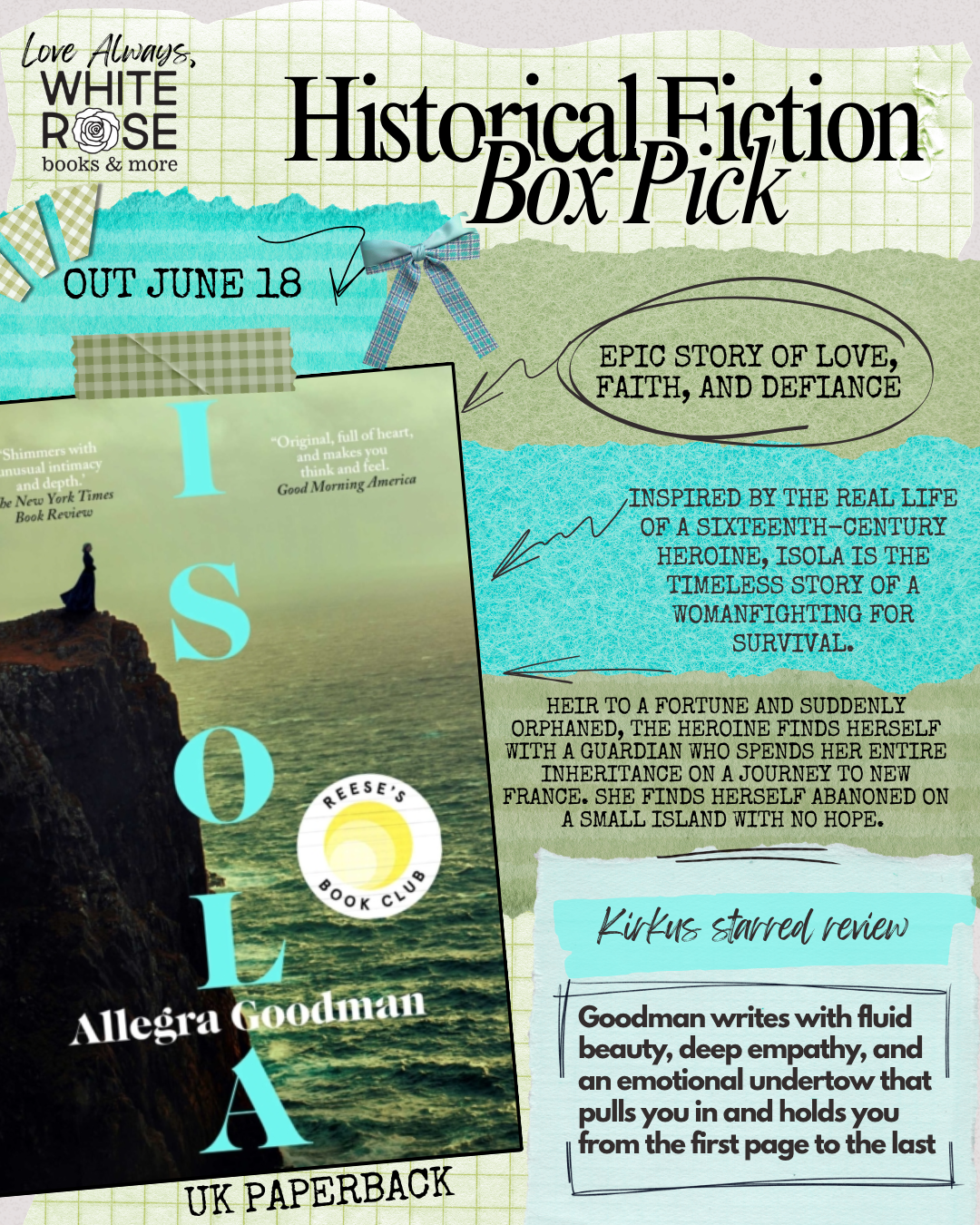 Historical Fiction Subscription Box: JULY Selection: The Matchbox Girl by Alice Jolly