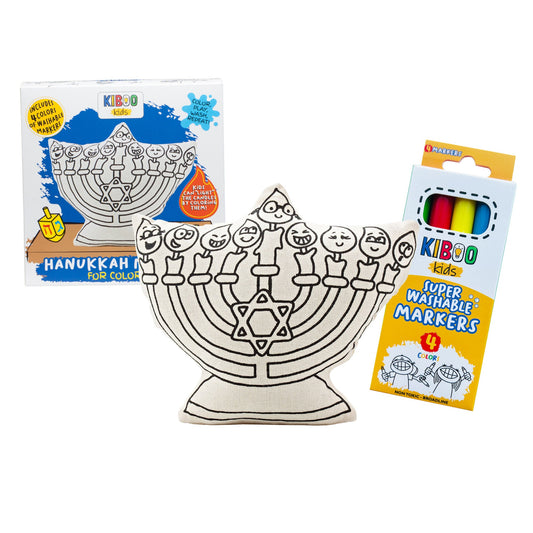 Hannukah Menorah for Coloring