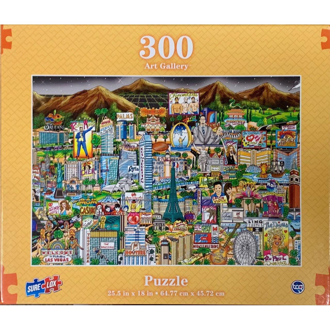 Midnight in Vegas Art Gallery 300 Piece Jigsaw Puzzle Sure Lox