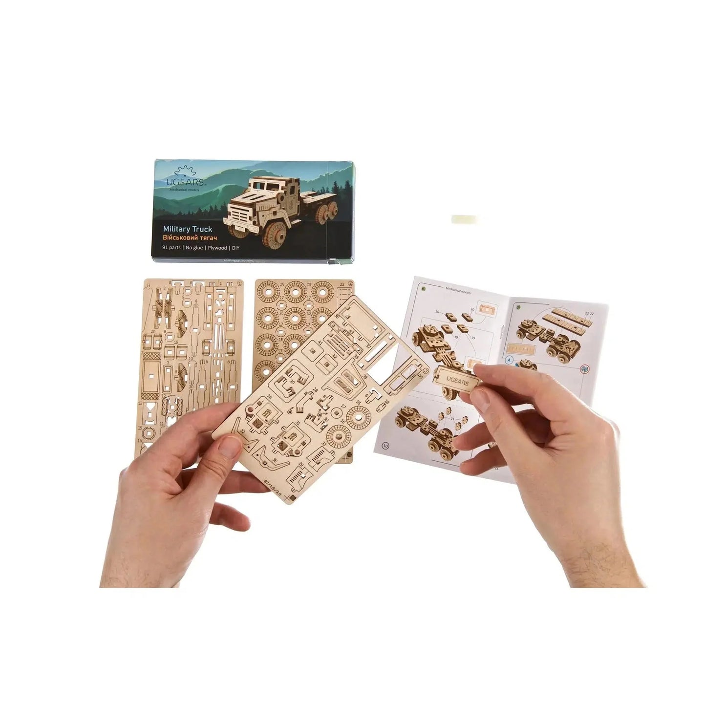 Military Truck 3D Wood Model Kit UGEARS