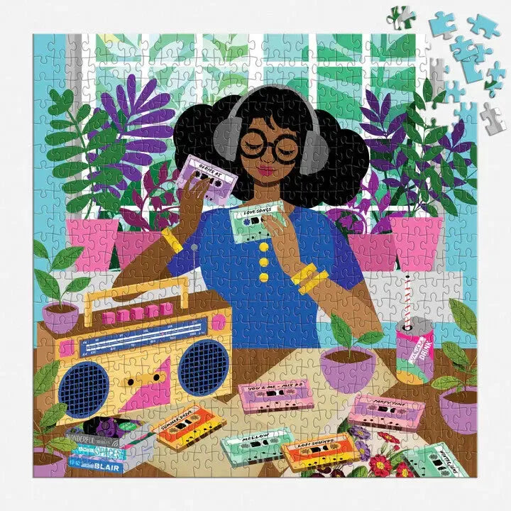 Mixtape Afternoon 500 Piece Jigsaw Puzzle Galison