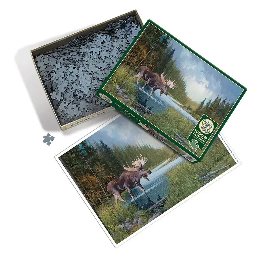 Moose Lake 1000 Piece Jigsaw Puzzle Cobble Hill