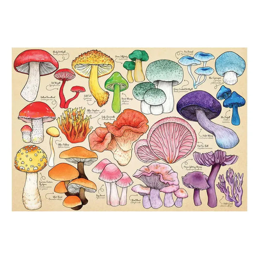 Mushroom Mania 1000 Piece Jigsaw Puzzle HOP