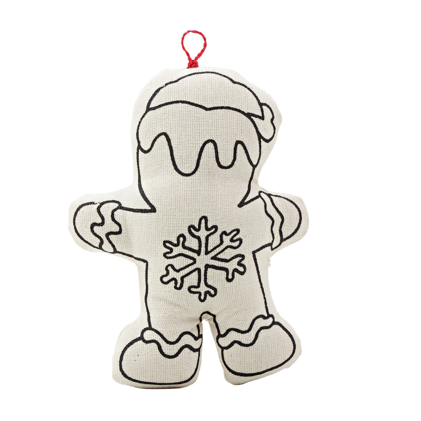 Kiboo Kids - Christmas Ornaments Duo - Gingerbread Man and Snowman Coloring Set