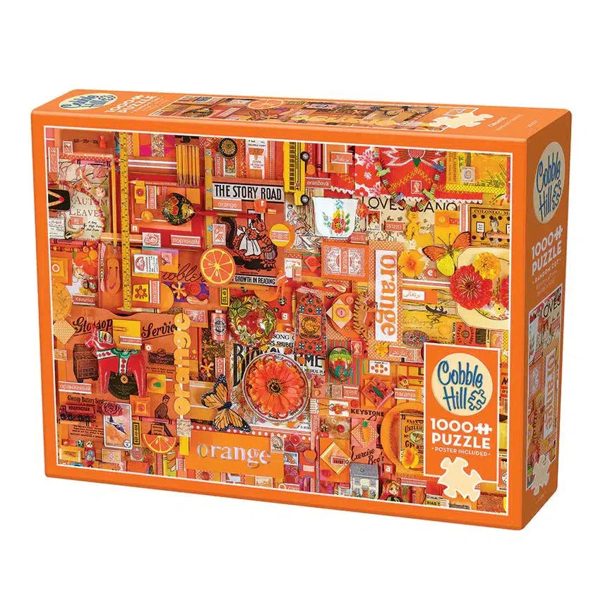Orange 1000 Piece Jigsaw Puzzle Cobble Hill