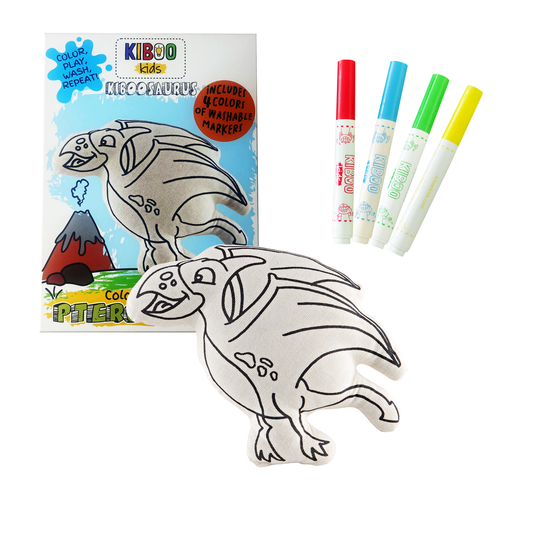 Kiboo Kids Jurassic Series: Kiboosaurs Pterodactyl for Coloring and Creative Play