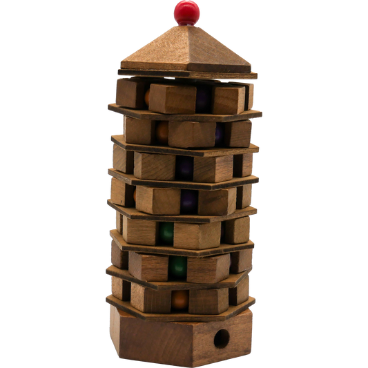 Pagoda Brainteaser Puzzle True Genius