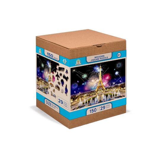 Paris by Night 150 Piece Wood Jigsaw Puzzle Wooden City