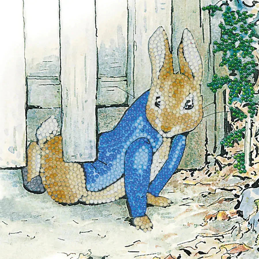 Peter Rabbit Under the Gate Crystal Art Card Kit Craft Buddy