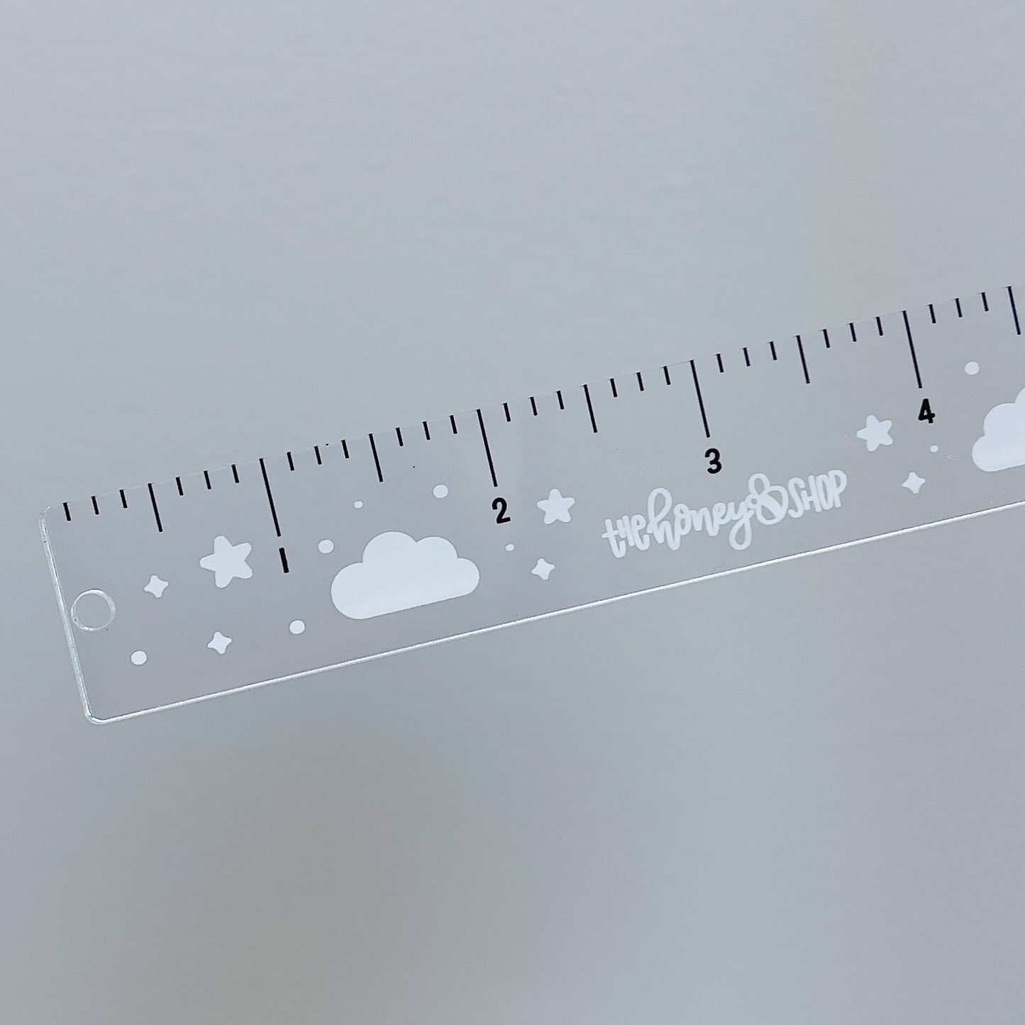 6" Inch Printed Clear Acrylic Ruler
