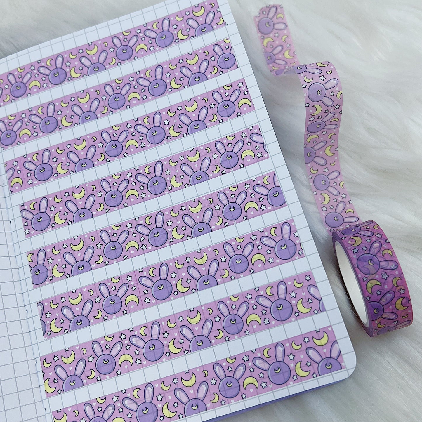 Moon Prism Bunnies Washi Tape | 15M