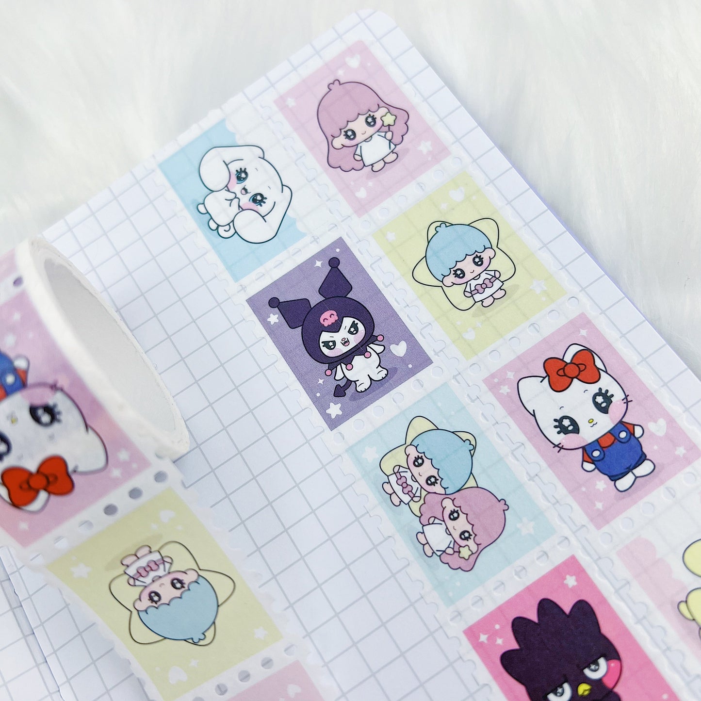Hello Honey Characters Stamp Washi Tape
