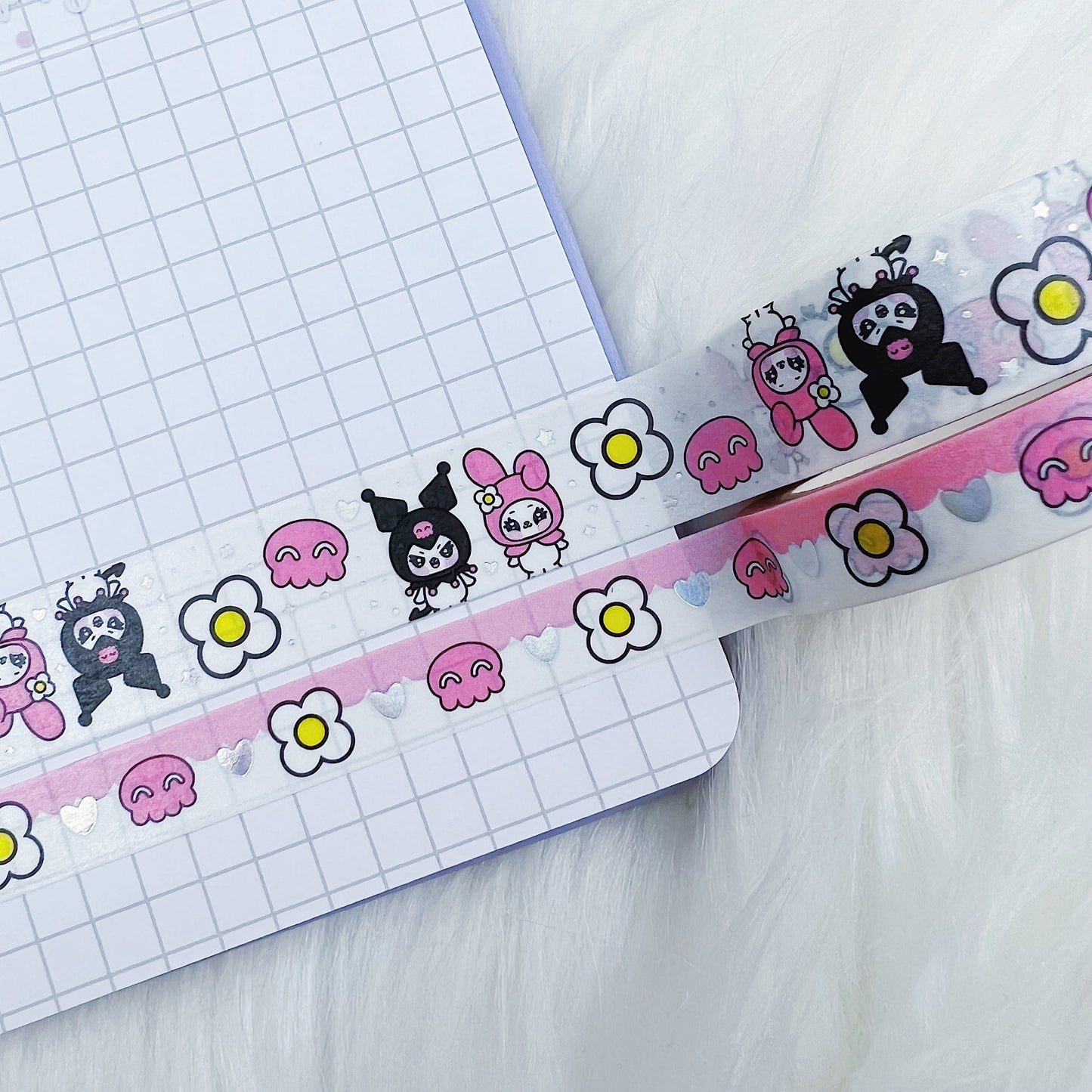 My Melody + Kuromi Washi Tape Bundle | 10+15MM | Holo Foil
