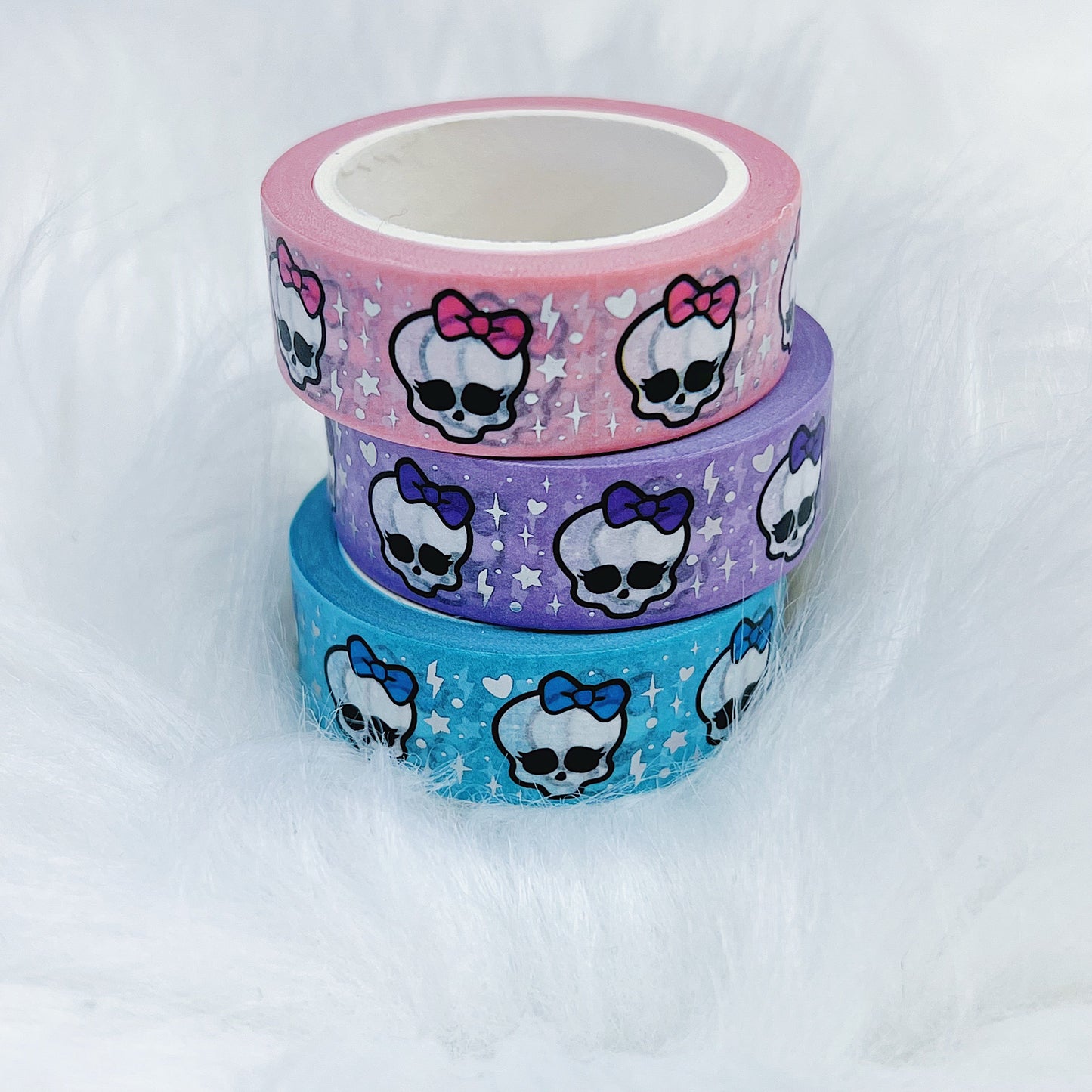 Monster High Skull Washi Tape | 15MM | Holo Foil | Choose Your Color