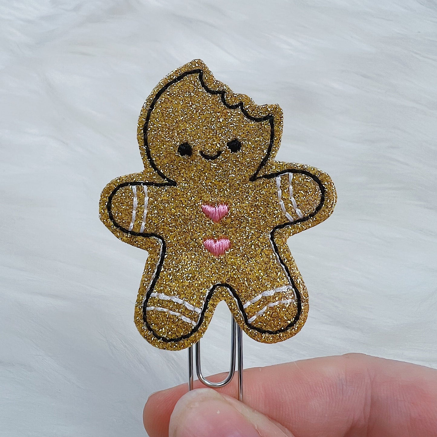 Gingerbread Feltie Planner Clip | Choose Your Color!