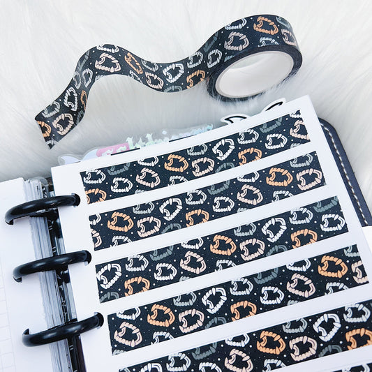 Vampire Teeth Black Washi Tape | 15MM