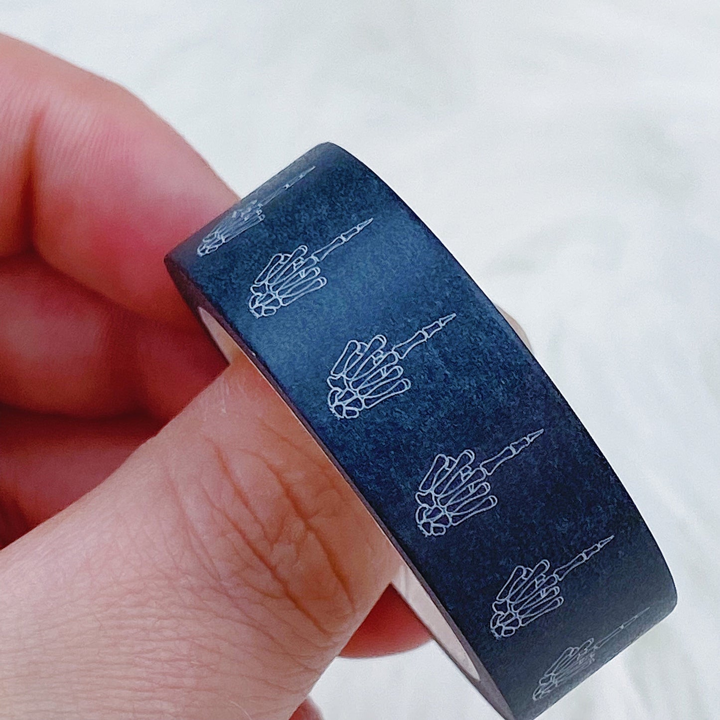Skele Middle Finger Washi Tape | 15MM | Charcoal