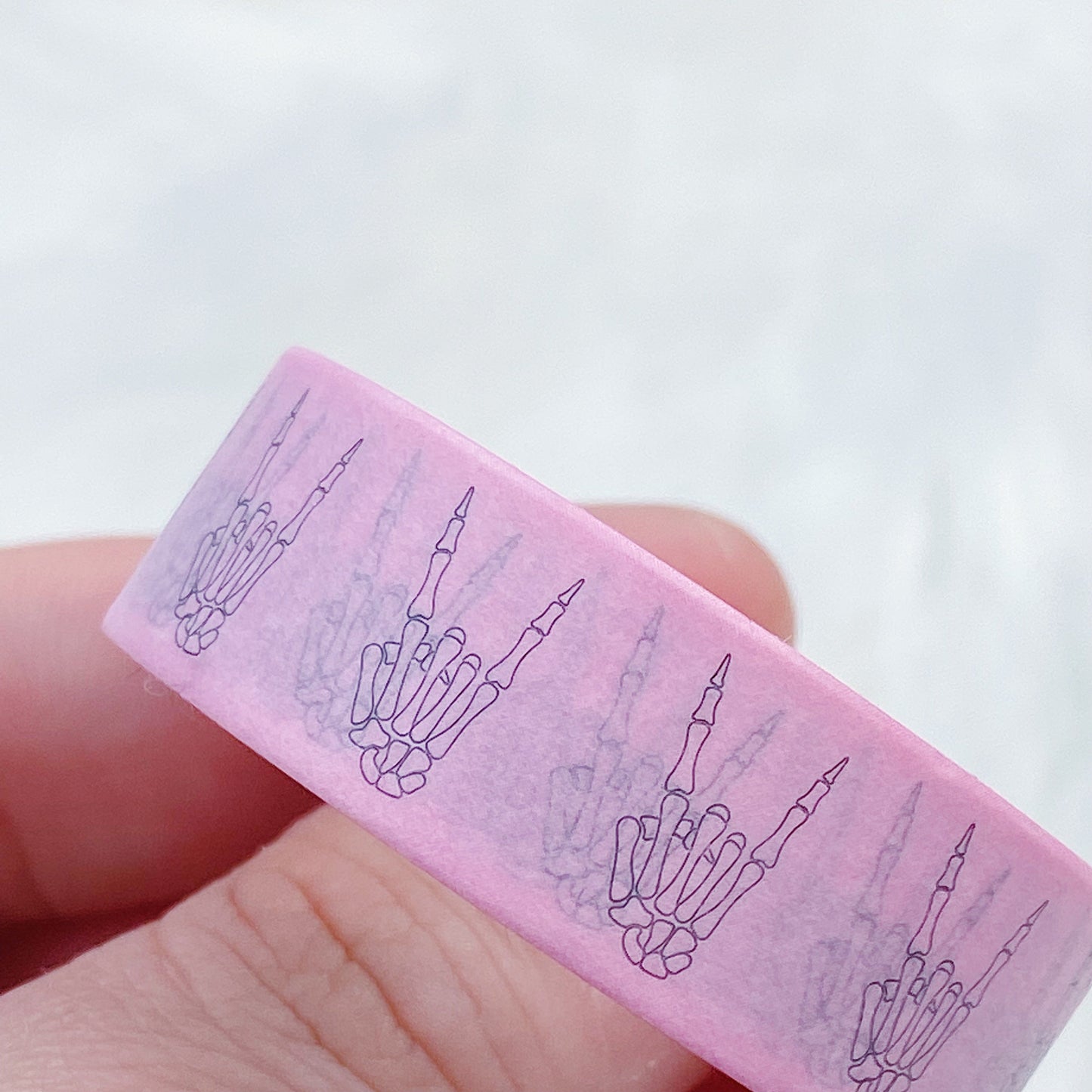 Skele Rock N' Roll Washi Tape | 15MM | Pink