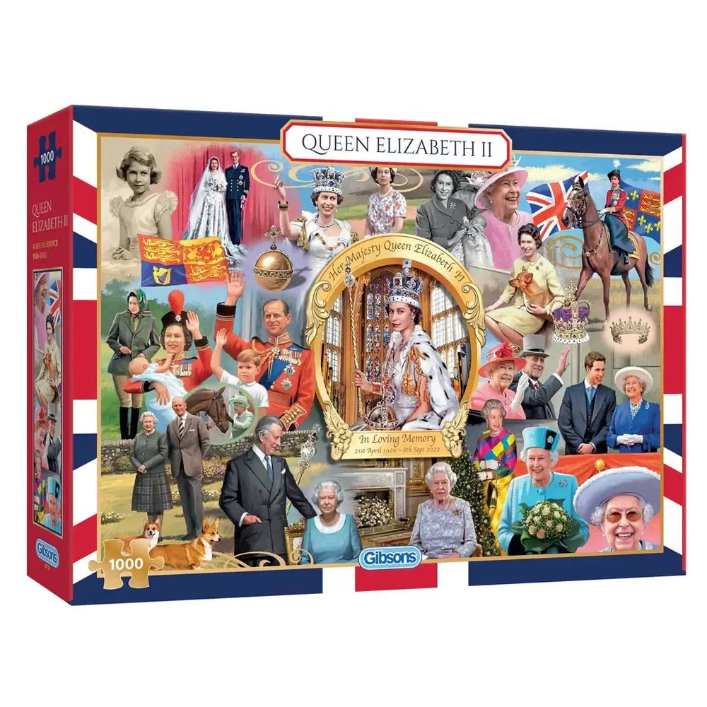 Queen Elizabeth II 1000 Piece Jigsaw Puzzle Gibsons