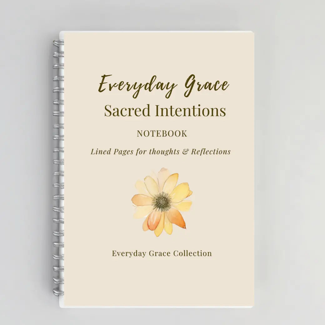 Sacred Intentions – Christian Inspirational Notebook for Mindful Living & Faith Journaling | Luxury Writing Journal for Women