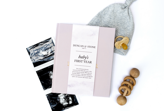 Baby’s First Year Memory Book Lilac Baby Gift Sets