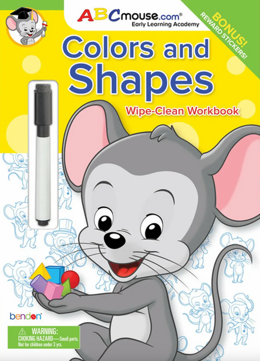 ABCmouse Colors and Shapes Wipe-Clean Workbook