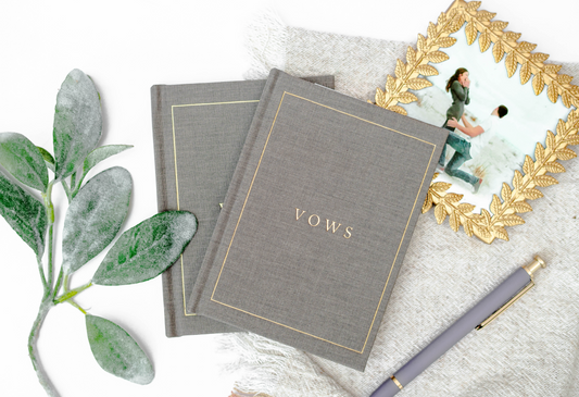 Vow Books Two Books: Both Taupe Journal