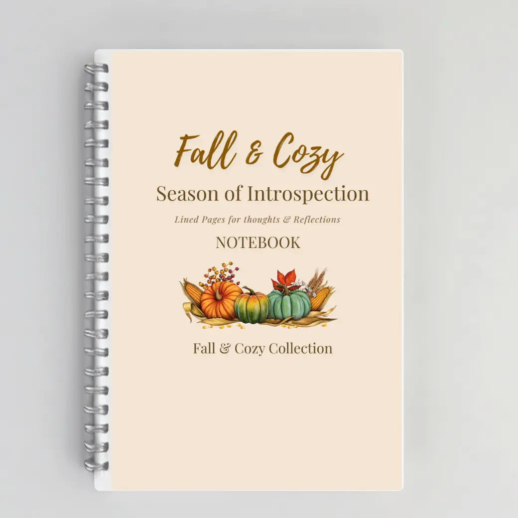 Season of Introspection – Fall-Themed Lined Notebook for Journaling, Gifting & Cozy Reflections