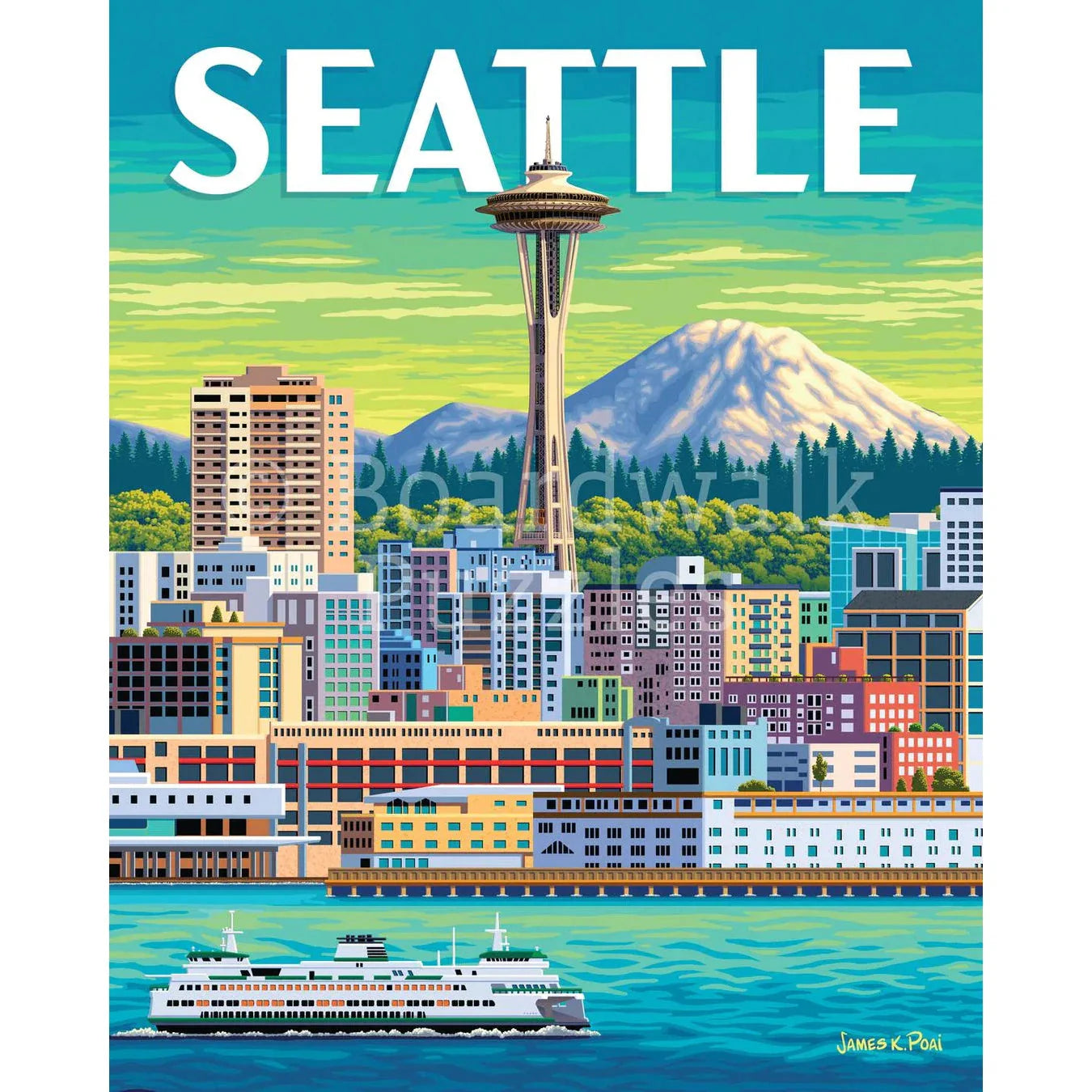 Seattle 500 Piece Jigsaw Puzzle Boardwalk
