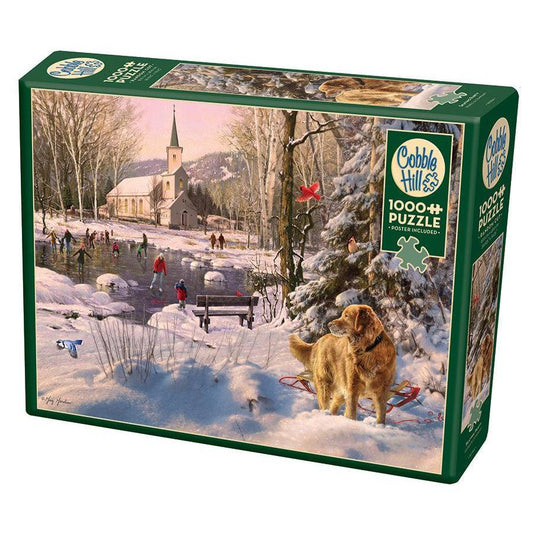 Skating Party 1000 Piece Jigsaw Puzzle Cobble Hill