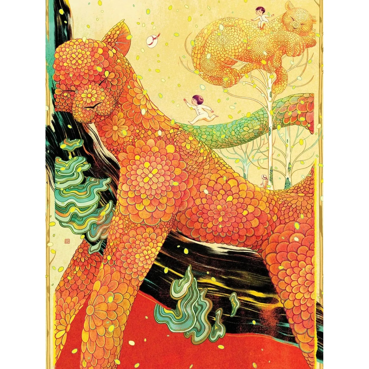 Sleepy Autumn 500 Piece Jigsaw Puzzle NYPC