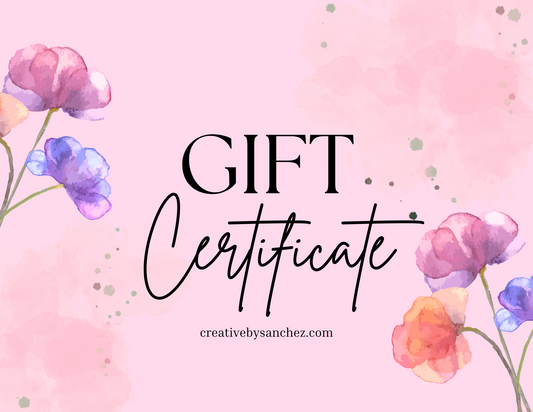 Cretive by Sanchez Gift Card Certificate