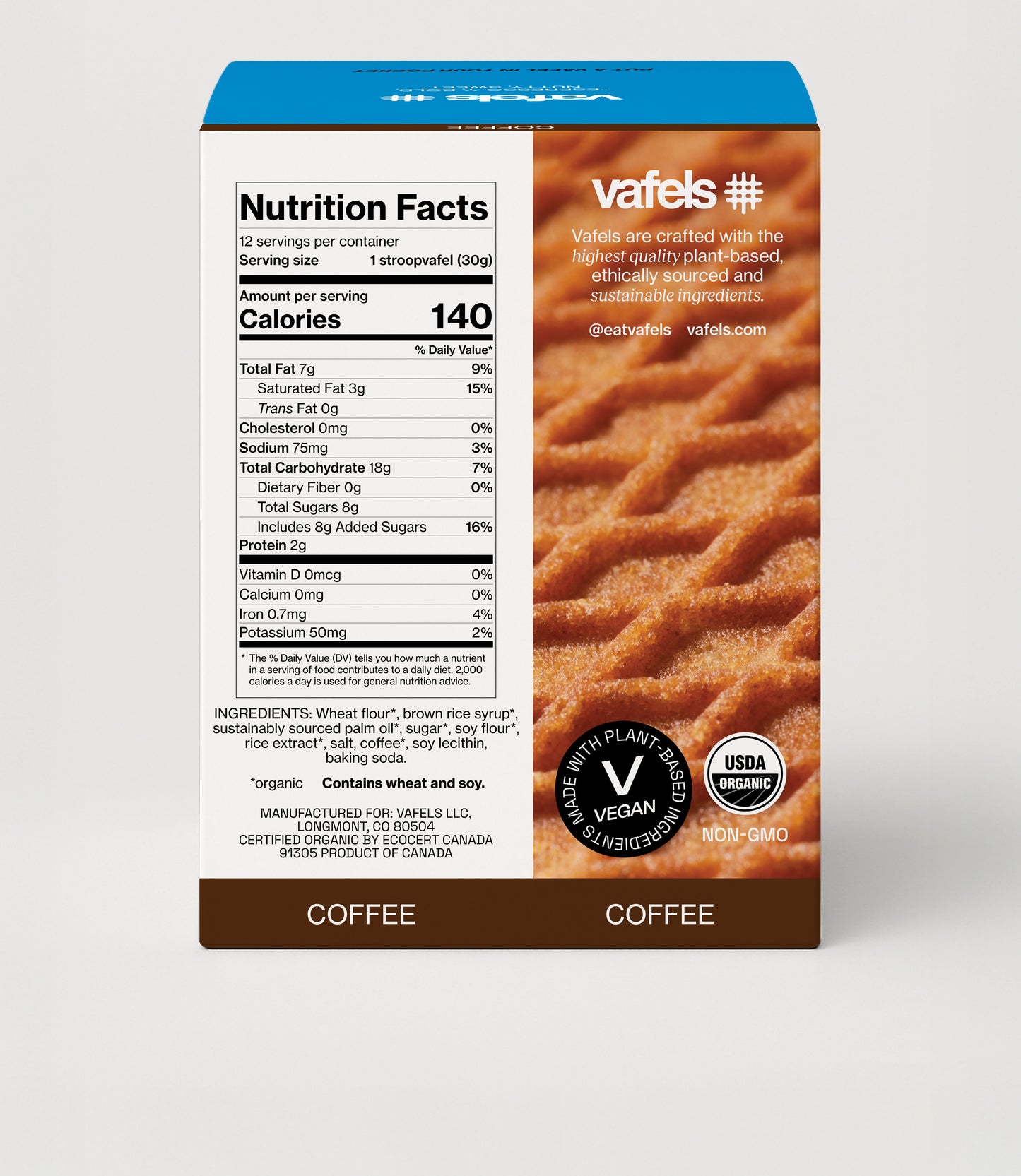 Coffee Stroopvafels - Box of 12 - New Blue Packaging!!