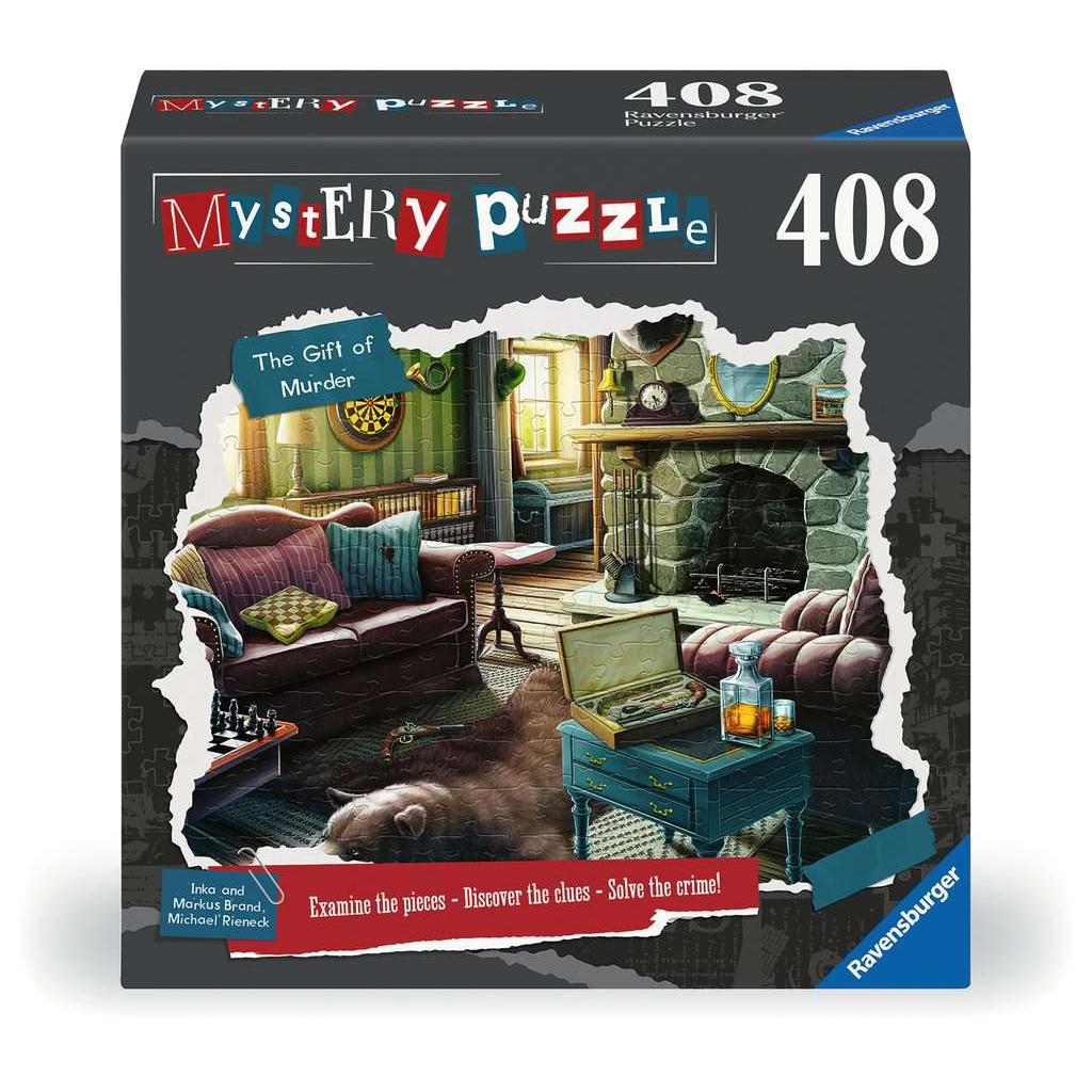 The Gift of Murder 408 Piece Mystery Jigsaw Puzzle Ravensburger